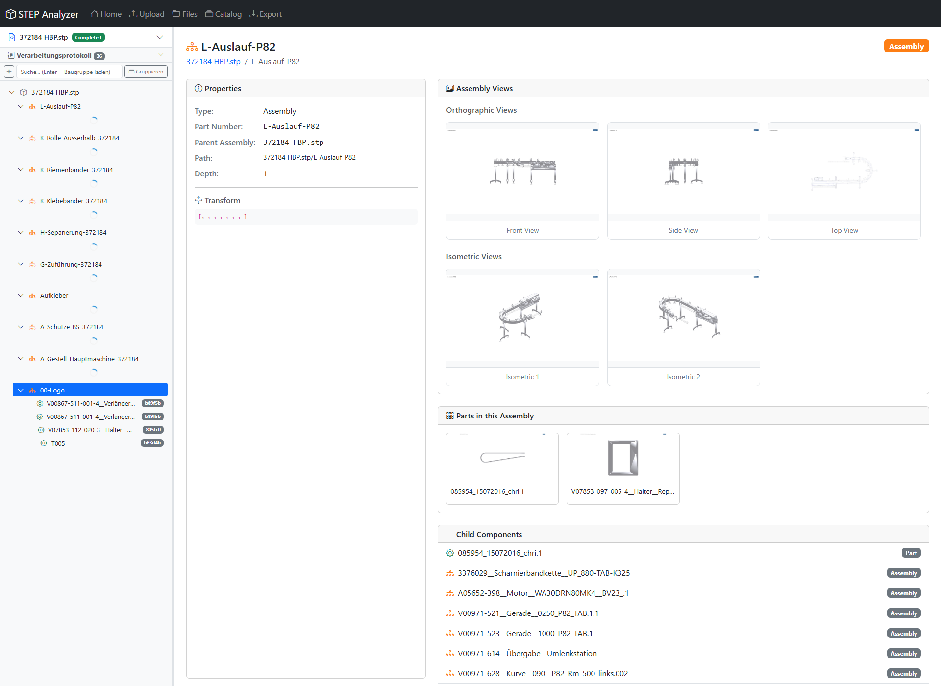 STEP2Views Baumnavigation mit Assembly-Rendering